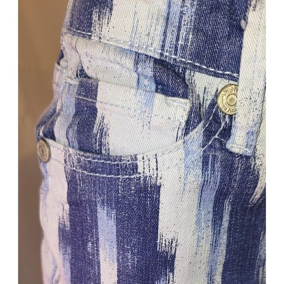 Nine West Vintage America Matchstick Skinny Brush Stroke Capri - Size 2 - Picture 7 of 9